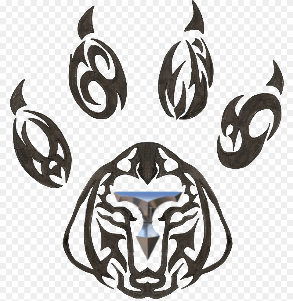 Tribal Dog Tattoo Designs, Stencil, Electronics, Hardware, Person Png Image