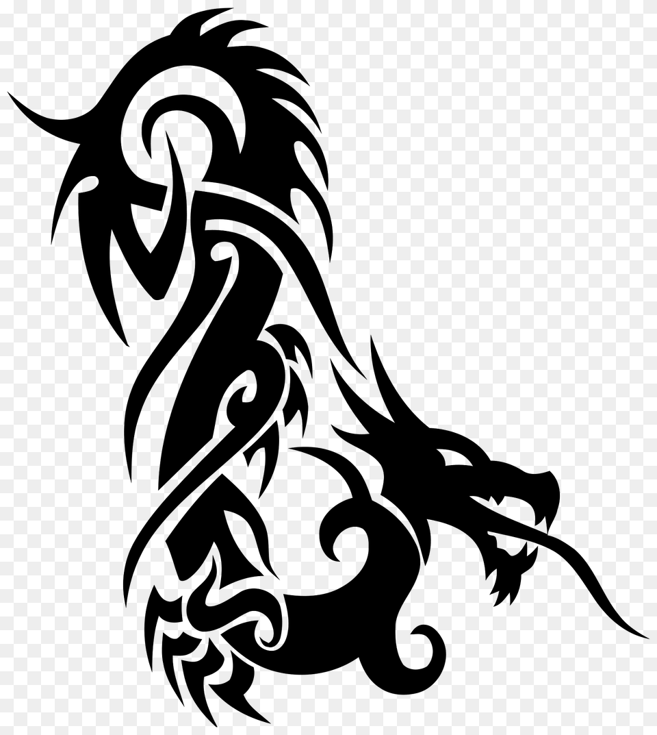 Tribal Dragon Clipart, Animal, Kangaroo, Mammal Free Png