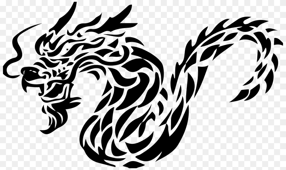 Tribal Dragon Clipart, Person, Face, Head Png Image