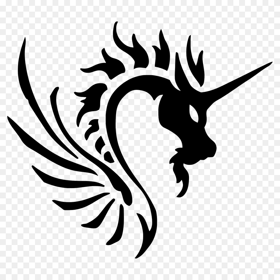 Tribal Dragon Clipart, Emblem, Symbol, Animal, Fish Free Png