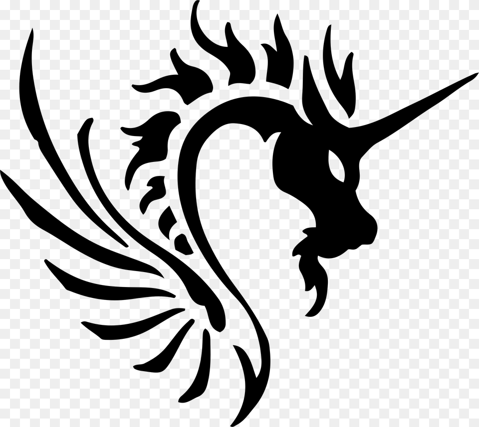 Tribal Dragon Icons, Gray Free Transparent Png