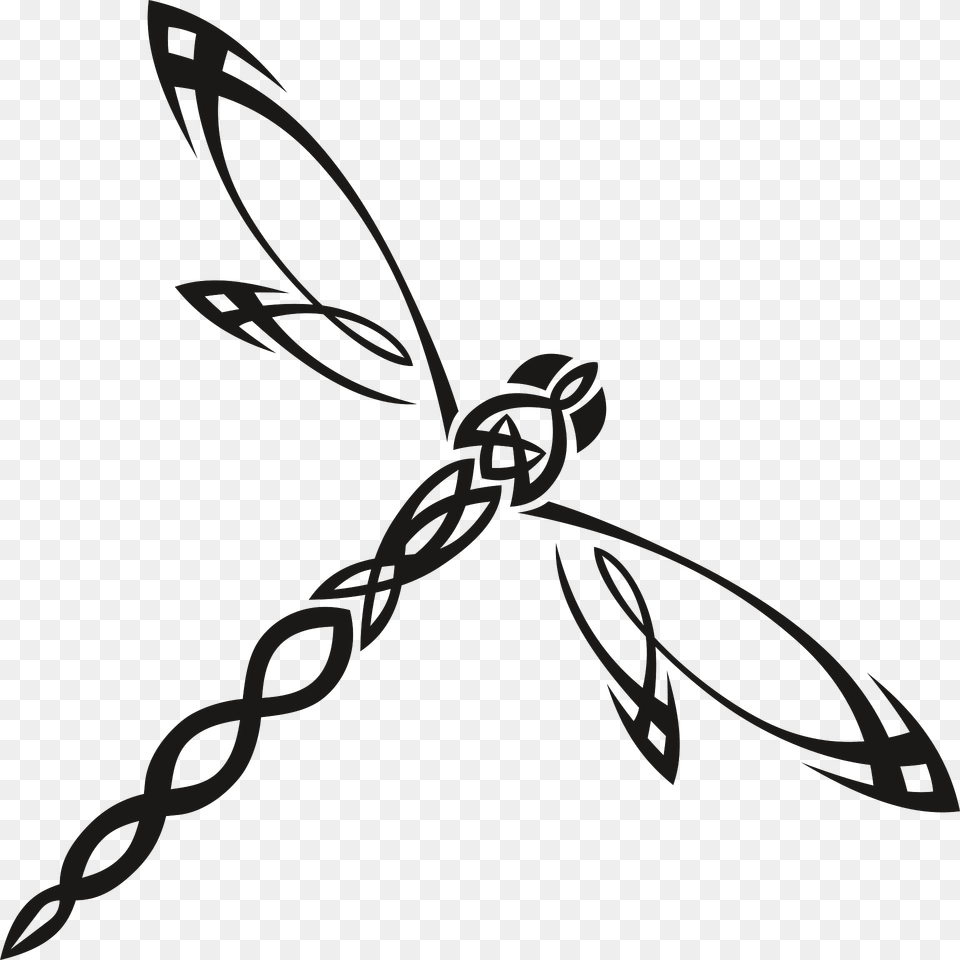 Tribal Dragonfly Clipart, Dynamite, Weapon, Animal, Insect Free Png