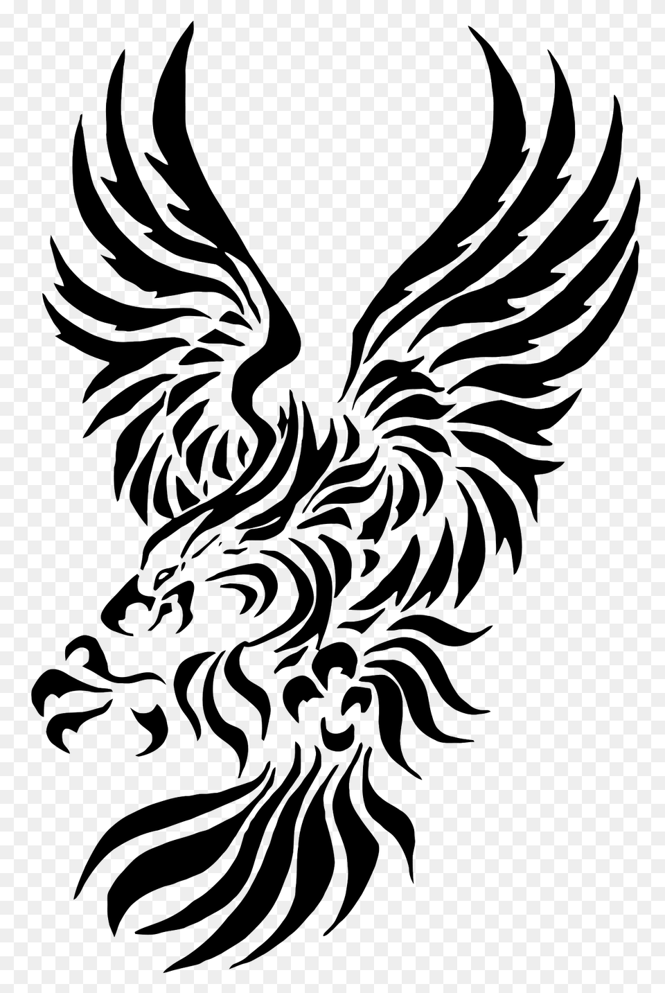 Tribal Eagle 2 Clipart, Person, Emblem, Symbol Png Image