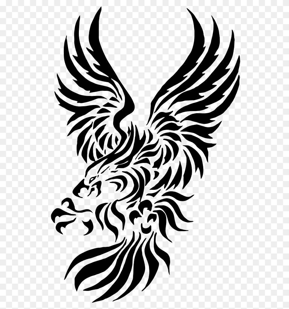 Tribal Eagle Tattoo, Person, Emblem, Symbol Png Image