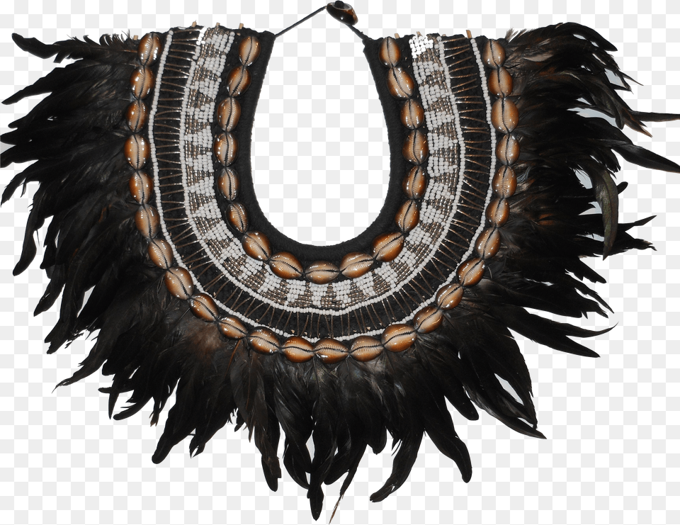 Tribal Feather Necklace Earrings Png