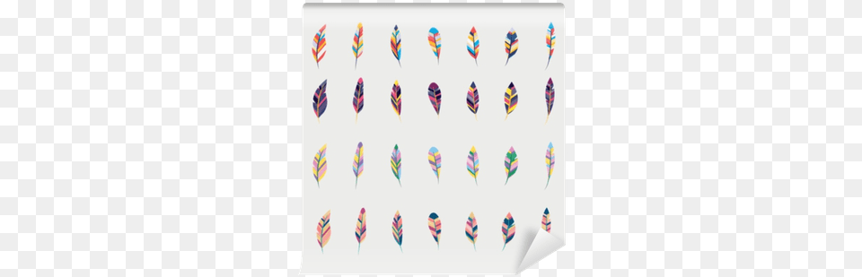 Tribal Feathers Mint Coral Navy And Gold Vector Set Wall Mural U2022 Pixers We Live To Change Vertical, Paper, Art, Adult, Bride Free Transparent Png