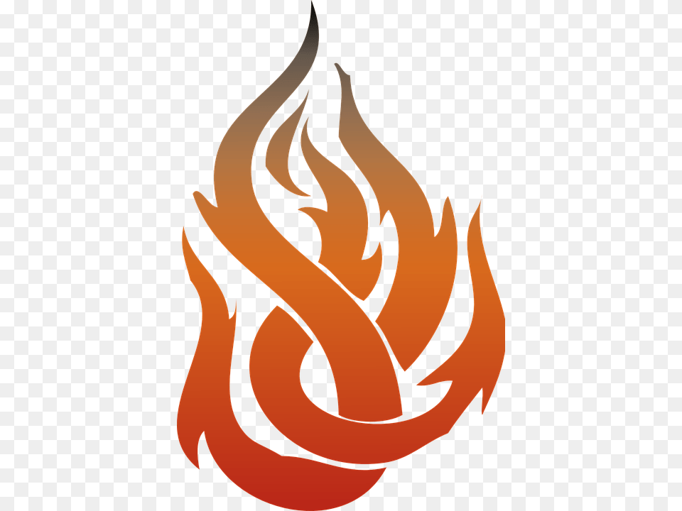 Tribal Flame Banner Black And White Stock Llama De Fuego, Fire Png Image