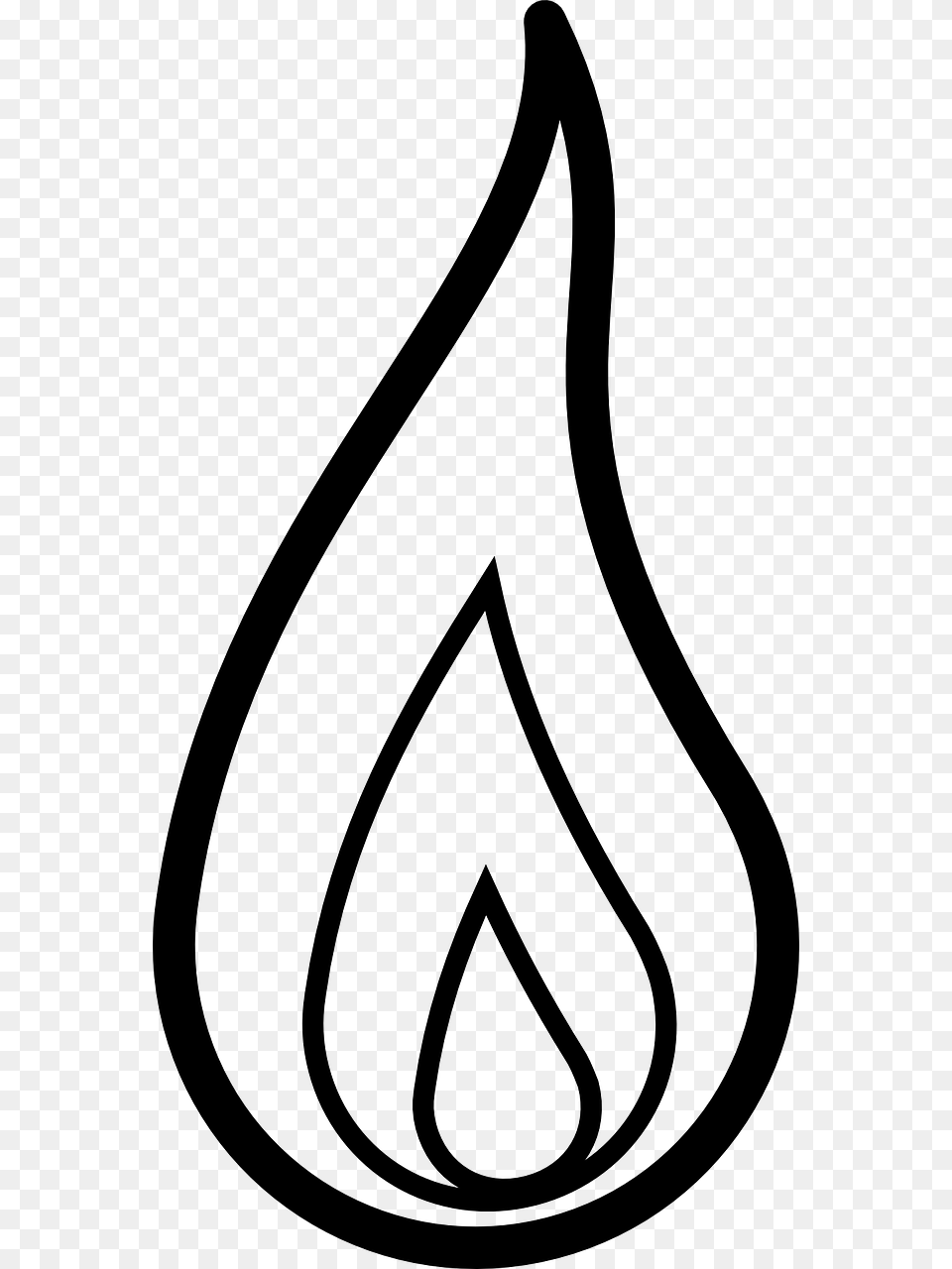 Tribal Flame Drawings Easy Blue Candle Drawing Flame Clipart Black And White, Gray Free Transparent Png