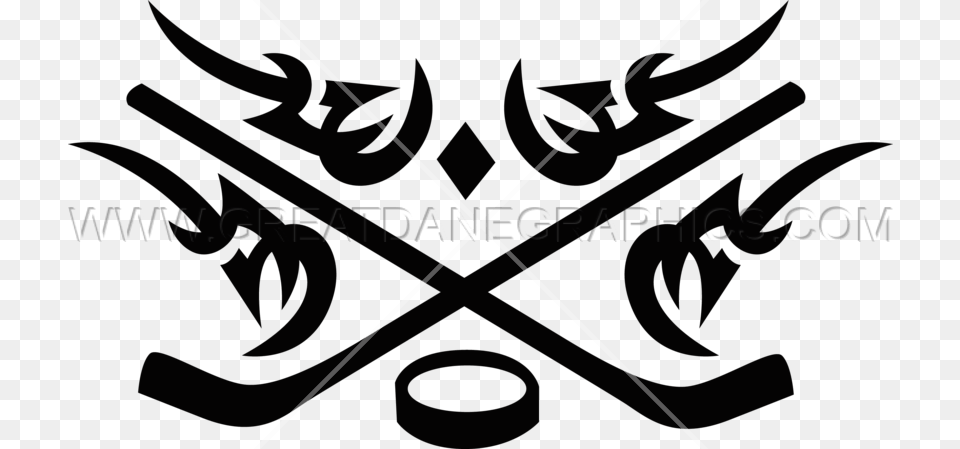 Tribal Hockey Sticks Crest Production Ready Artwork For T Shirt, Symbol, Calligraphy, Handwriting, Text Png