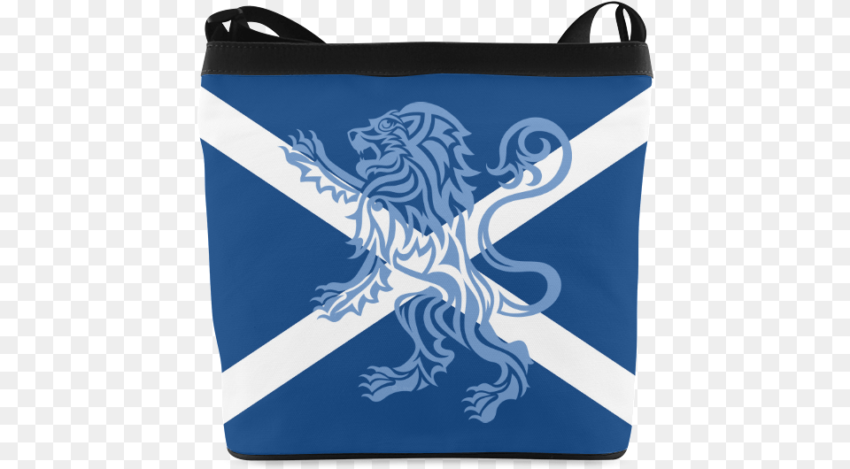 Tribal Lion Rampant And Saltire Flag By Artformdesigns Shoulder Bag, Accessories, Handbag, Tote Bag Free Png Download
