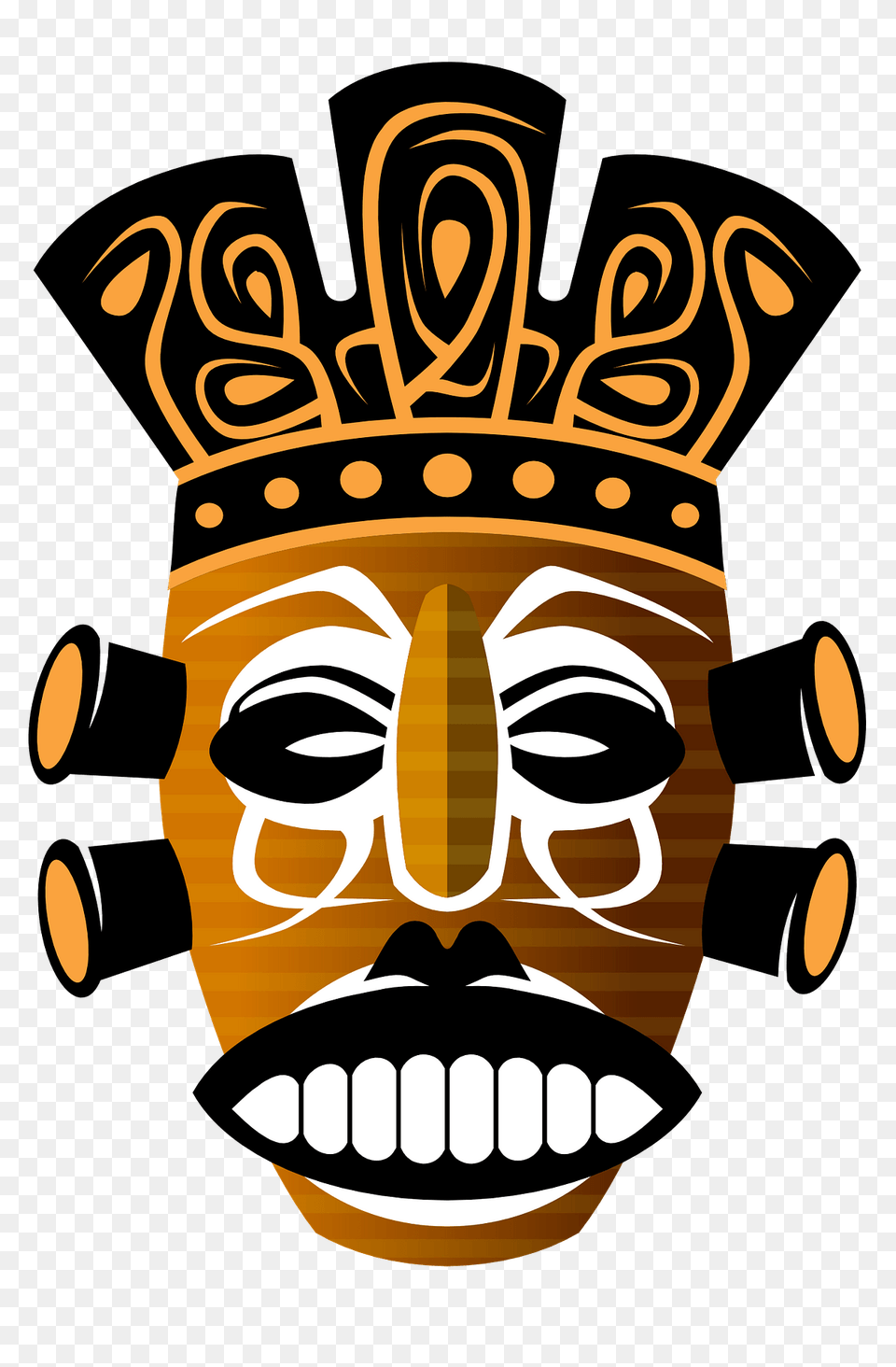 Tribal Mask Clipart, Emblem, Symbol, Dynamite, Weapon Free Transparent Png