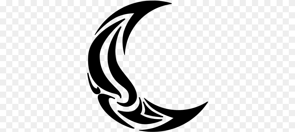 Tribal Moon Tattoo Tribal Crescent Moon, Nature, Night, Outdoors Free Transparent Png
