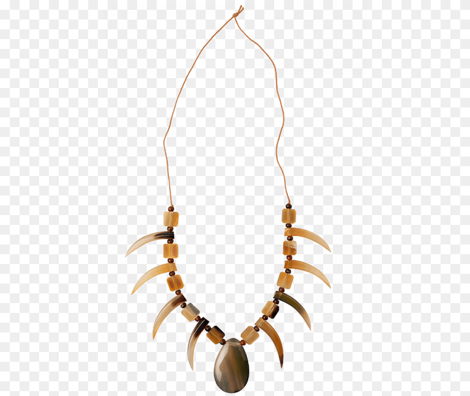 Tribal Pattern Pendant Necklace In Natural Color, Accessories, Jewelry, Earring Png Image