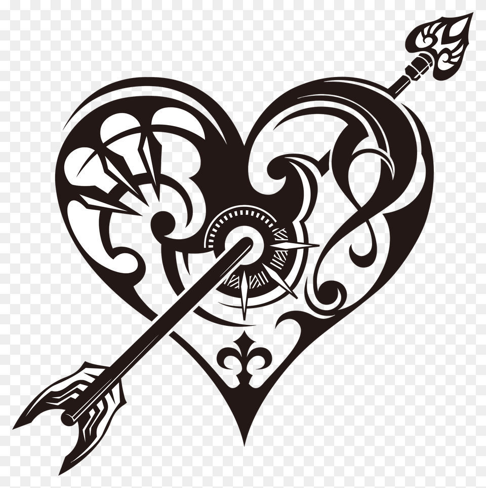 Tribal Pierced Heart Clipart, Weapon, Dynamite Free Png Download