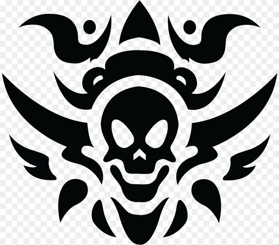 Tribal Skull Tattoo, Emblem, Symbol Png