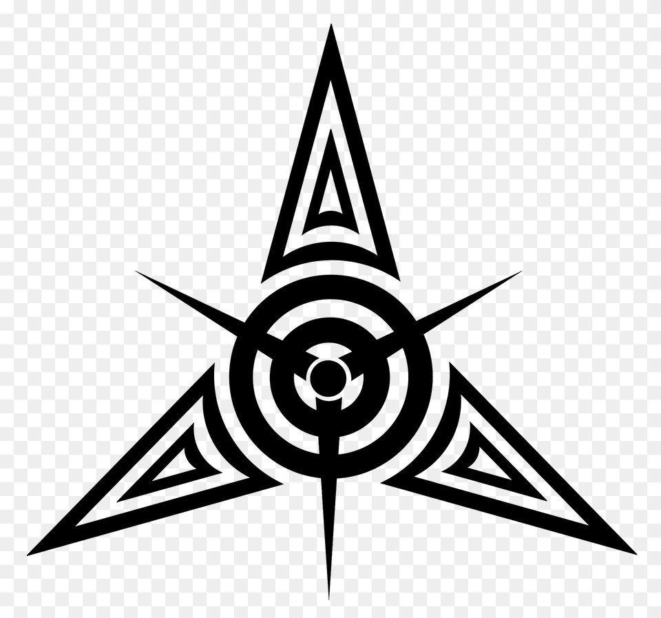 Tribal Star Tattoo Clipart, Symbol, Star Symbol, Animal, Fish Free Png Download