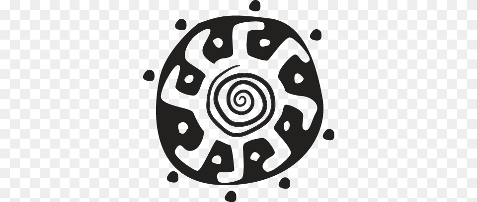 Tribal Sun Shield Wall Sticker Vector Primitive, Wheel, Spoke, Spiral, Machine Png Image