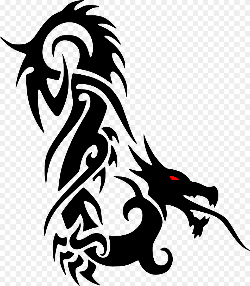 Tribal Tattoo, Dragon, Animal, Kangaroo, Mammal Png Image
