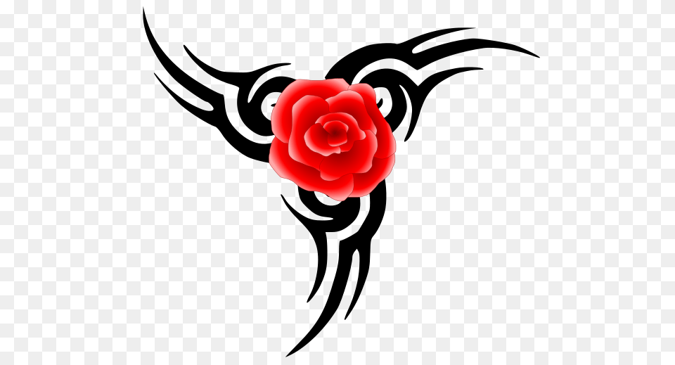 Tribal Tattoo With Rose Clip Arts For Web, Flower, Plant, Petal Png