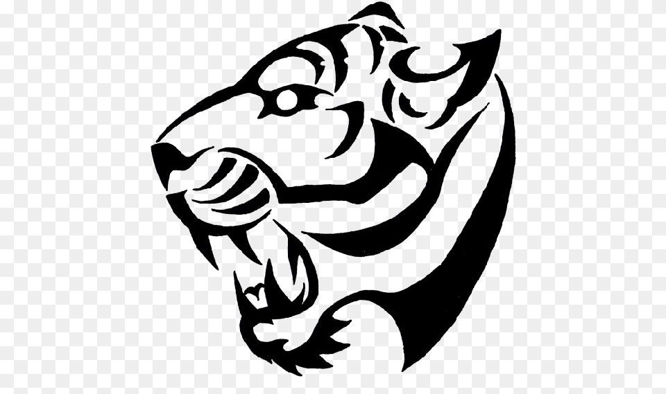 Tribal Tattoos High Quality Simple Tiger Tattoo Design, Accessories, Art, Ornament, Person Png Image