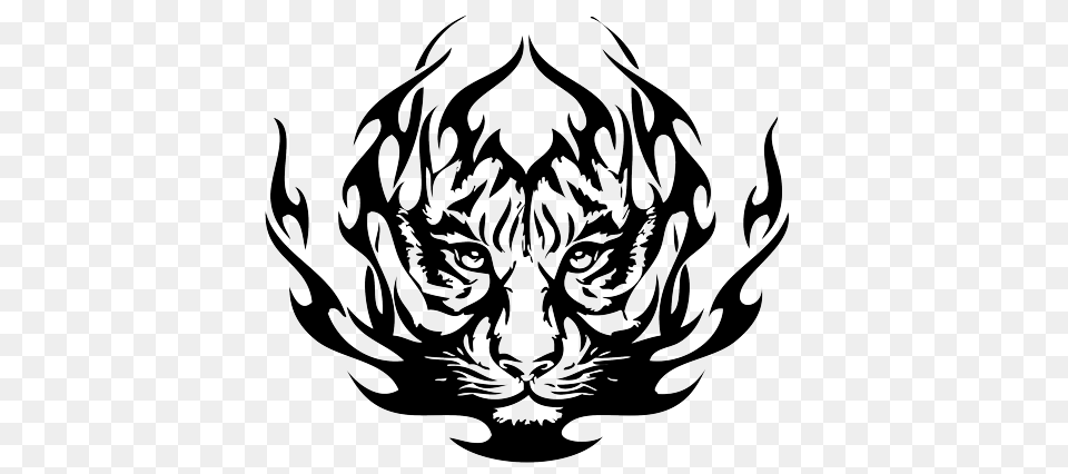 Tribal Tiger Tattoos, Stencil, Baby, Person, Face Free Transparent Png