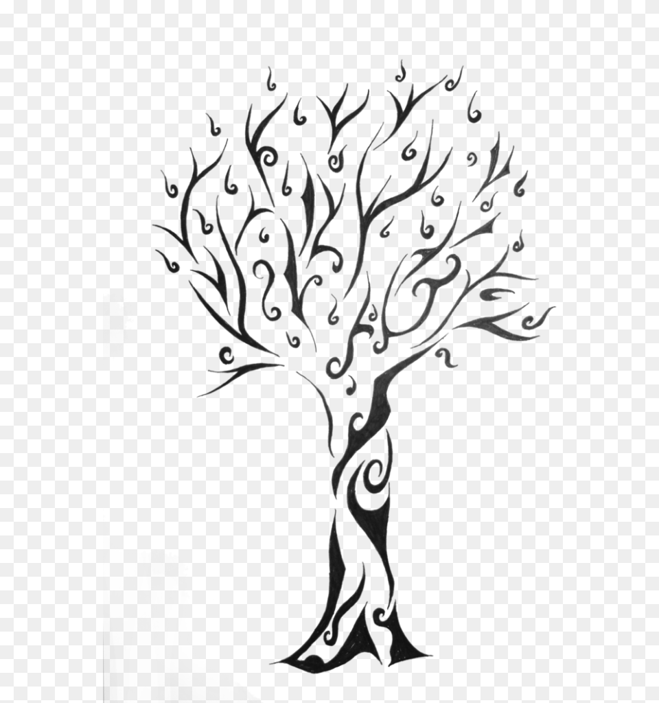 Tribal Tree Tattoo Tree Of Life Tattoo, Art, Drawing, Plant, Silhouette Png