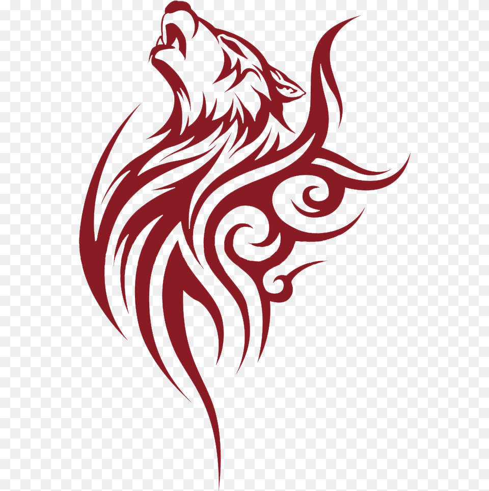 Tribal Wolf And Heart Tribal Tattoo Clip Art, Adult, Female, Person, Woman Free Png Download