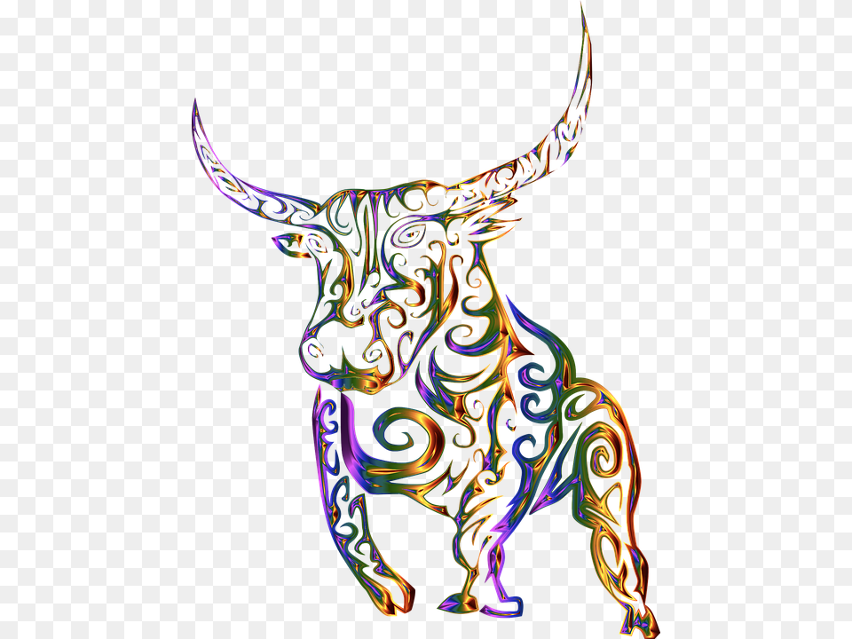 Tribales Toro Vaca Resumen Lnea Arte Bull Abstract, Accessories, Pattern, Ornament, Fractal Png Image