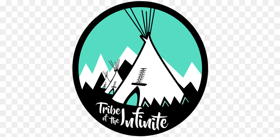 Tribe Logo Sticker Circle, Tent, Outdoors, Camping, Advertisement Free Transparent Png