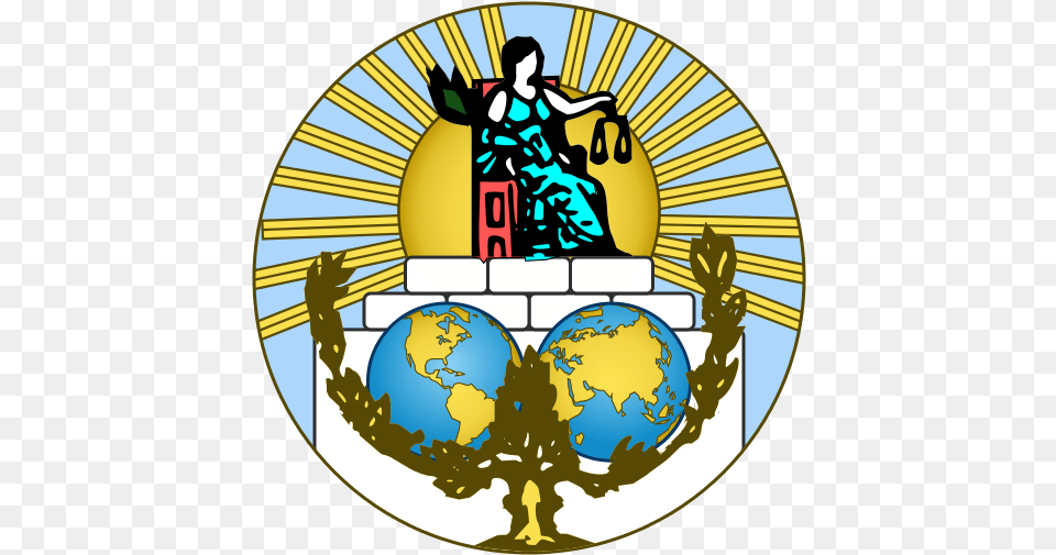 Tribunal Internacional De Justicia Corte Internacional De Justicia Logo, Person, Art, Astronomy, Outer Space Free Transparent Png