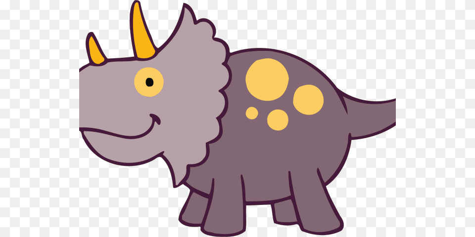Triceratops Clipart Big Dinosaur Clipart Dinosaur With Horns, Cartoon, Animal, Fish, Sea Life Free Png Download