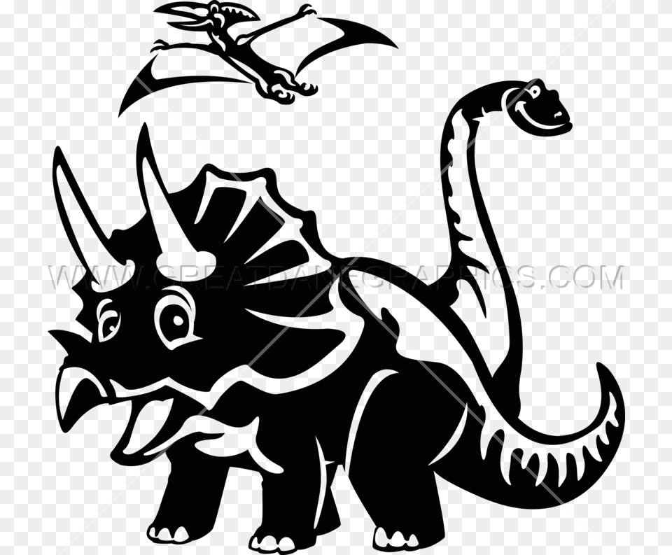 Triceratops Others Production Ready Artwork For T Shirt Printing, Dragon, Bow, Weapon, Art Png Image