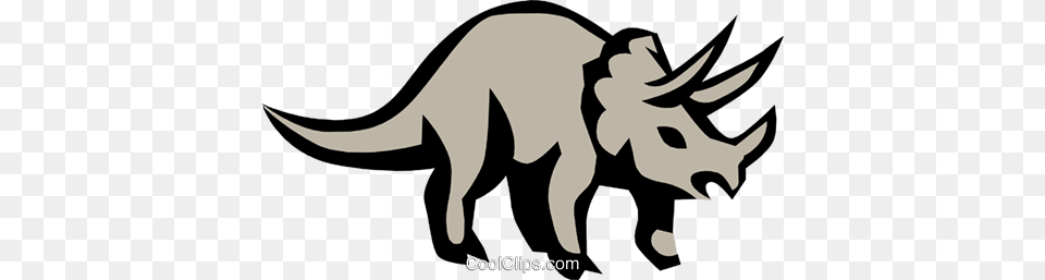 Triceratops Royalty Vector Clip Art Illustration, Animal, Mammal, Wildlife, Fish Free Png