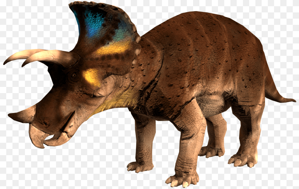 Triceratopsicon Animal Figure, Elephant, Mammal, Wildlife, Dinosaur Png Image