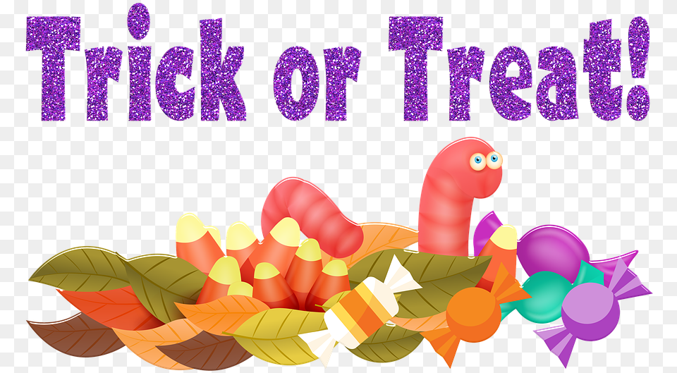 Trick Or Treat Candy Gummy Worm Spooky Holiday, Food, Sweets, Dynamite, Weapon Png