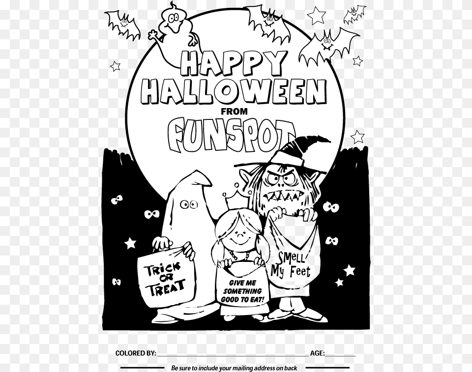 Trick Or Treat Clipart Black And White, Advertisement, Book, Comics, Poster Free Transparent Png