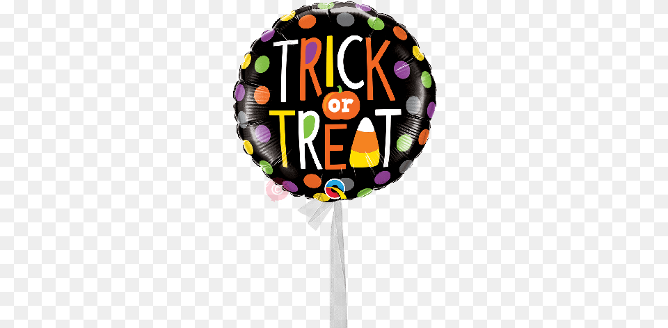 Trick Or Treat Dots Single Balloon Burton Amp Burton Hal Trick Or Treat Dots Foil Balloon, Candy, Food, Sweets, Lollipop Png