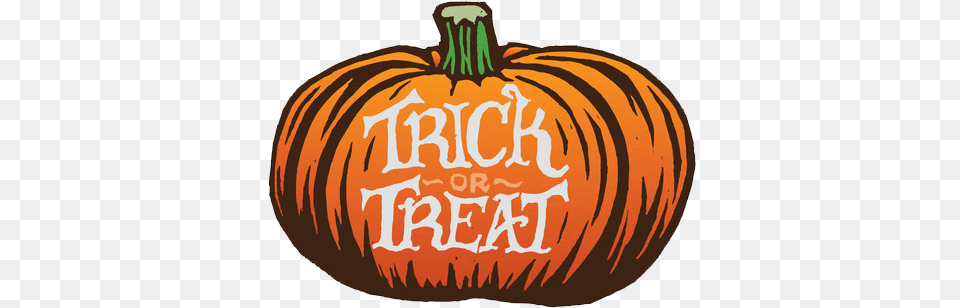 Trick Or Treat Image Halloween Trick Or Treat Sign, Food, Plant, Produce, Pumpkin Png