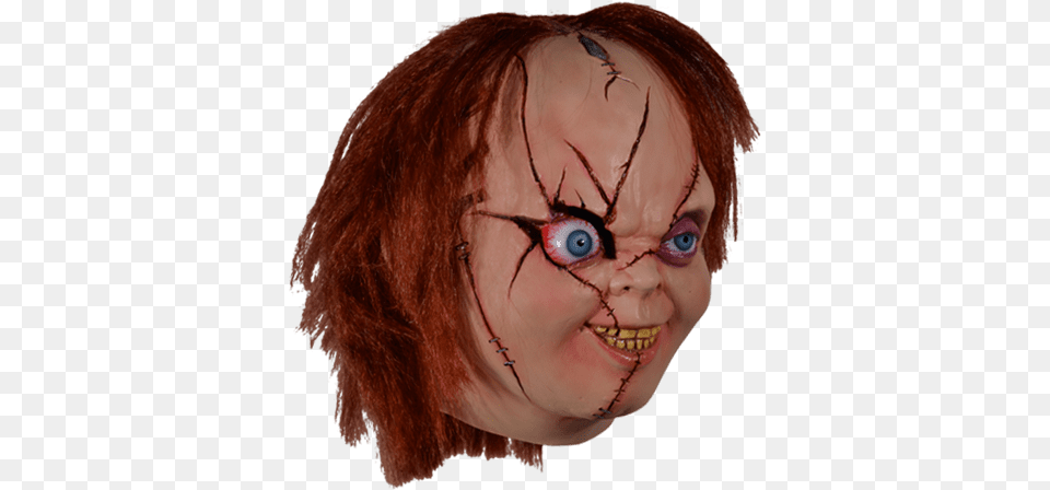 Trick Or Treat Masks Chucky Mask Child39s Play Adult39s Bride Of Chucky Mask, Adult, Portrait, Photography, Person Free Png Download