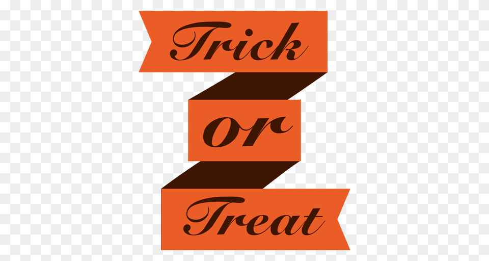 Trick Or Treat Ribbon, Text, Logo, Advertisement, Poster Free Transparent Png