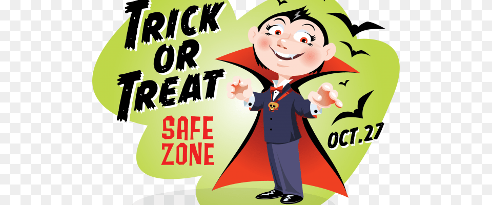 Trick Or Treat Safe Zone Trick Or Treat, Advertisement, Baby, Person, Poster Free Transparent Png
