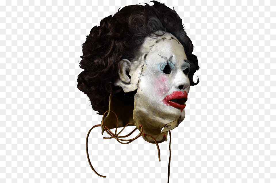 Trick Or Treat Studios Is Proud To Present The Officially Texas Chainsaw Massacre Pretty Woman Mask, Adult, Female, Person, Performer Free Png