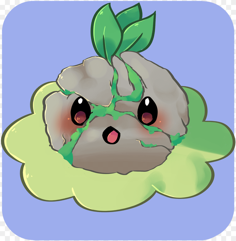 Trickyfusion I Made His Petililgeodude Fusion Cartoon, Leaf, Plant, Cream, Dessert Free Png Download
