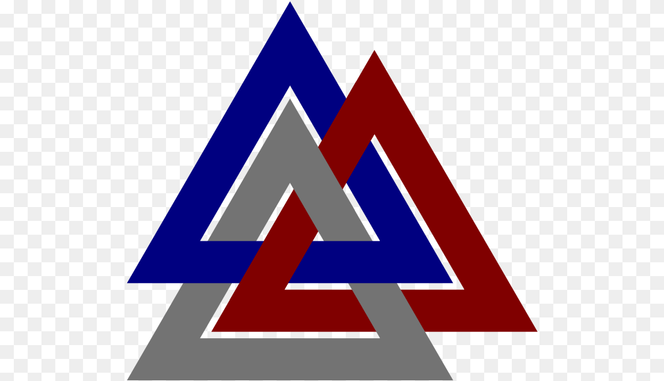 Tricursal Valknut Symbol, Triangle Free Png