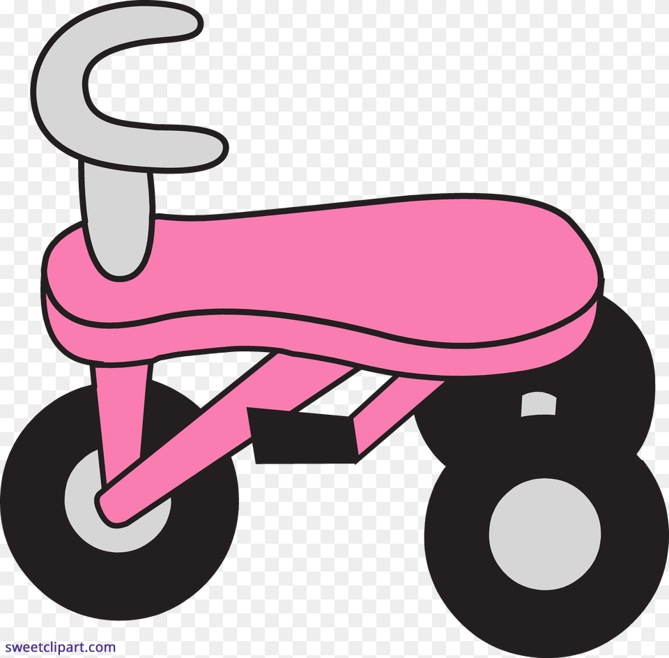 Tricycle Pink Clipart, Device, Grass, Lawn, Lawn Mower Png