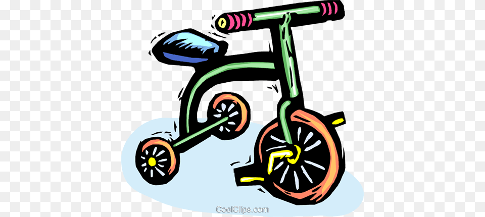 Tricycle Royalty Vector Clip Art Illustration, Vehicle, Transportation, Tool, Device Free Png Download