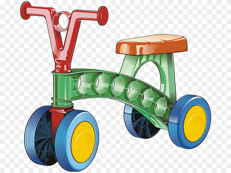 Tricycle Vehicle Transport Toy Child Drawing Push Amp Pull Toy, Transportation, Machine, Wheel, Tape Free Png
