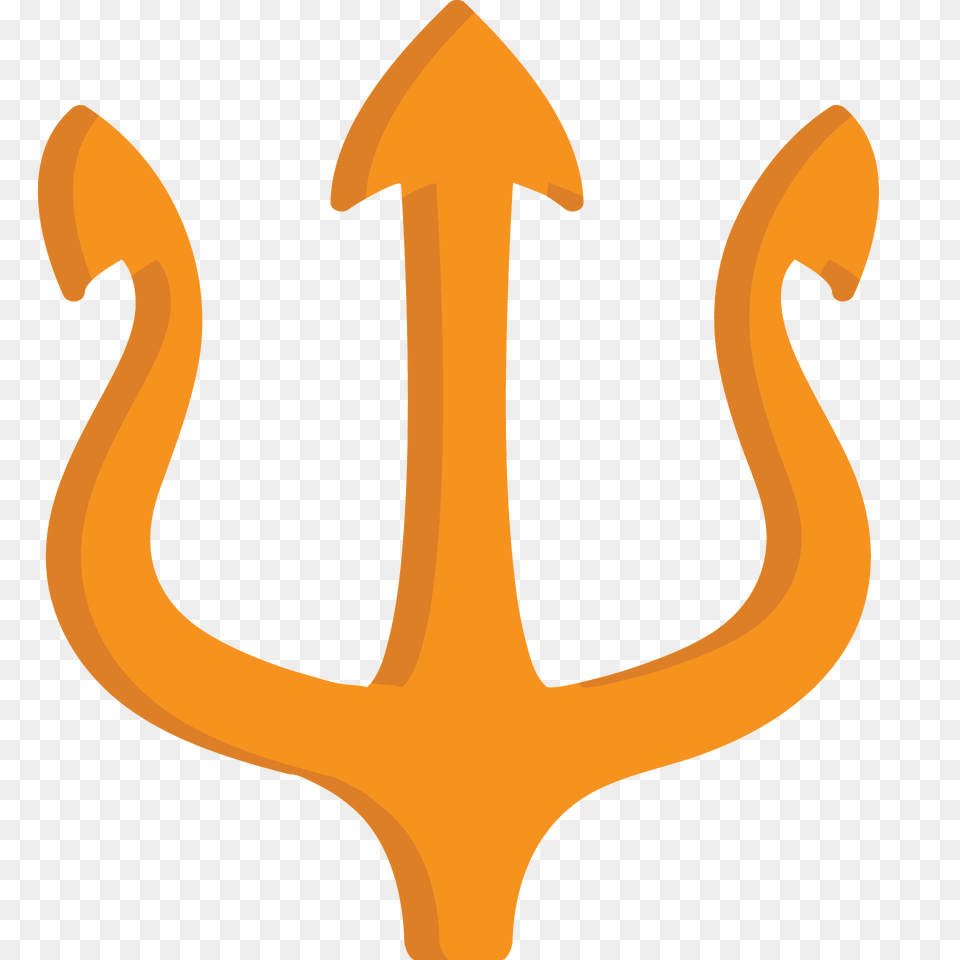 Trident Emblem Emoji Clipart, Weapon Png Image