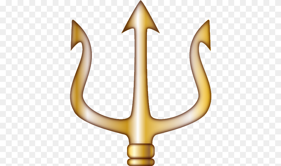 Trident Gold Icon, Weapon Free Png