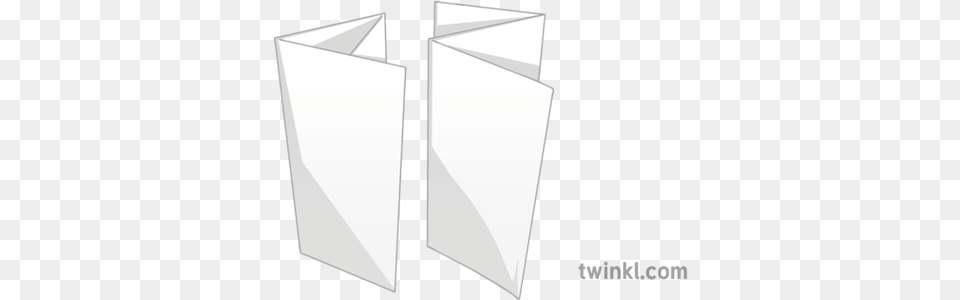 Trifold Leaflet Folded Paper French Vertical, White Board Free Png